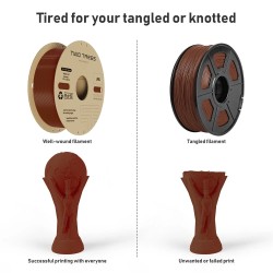 TWO TREES PLA 3D-tulostusfilamentti 1,75 mm 1 kg ympäristöystävällinen tarkka kuplatön