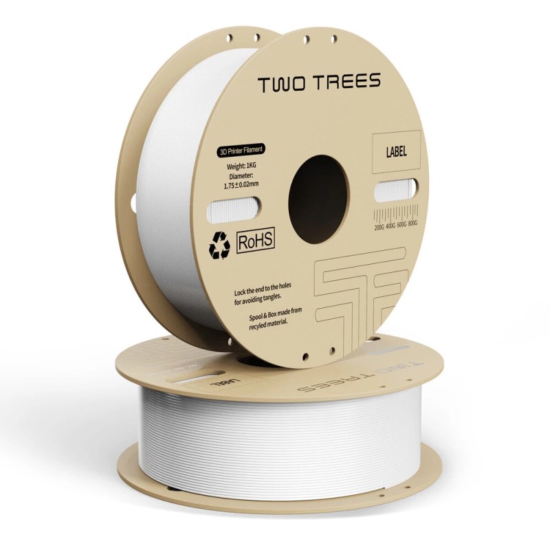 TWO TREES PLA 3D-tulostusfilamentti 1,75 mm 1 kg ympäristöystävällinen tarkka kuplatön