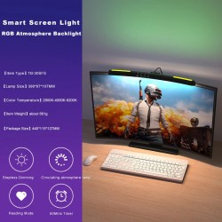 Kaareva monivärinen näyttövalopalkki rytmivalolla silmiä suojaavalla epäsymmetrisellä optiikalla