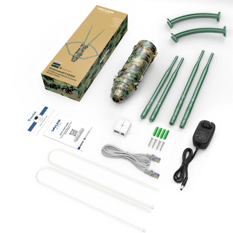 WAVLINK AC1200 ulkokäyttö wifi-reititin PoE pitkä kantama neljä antennia