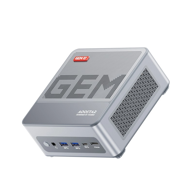 AOOSTAR GEM12 MAX mini-tietokone AMD R9 6900HX 16GB 512GB 4K neljänäyttöinen