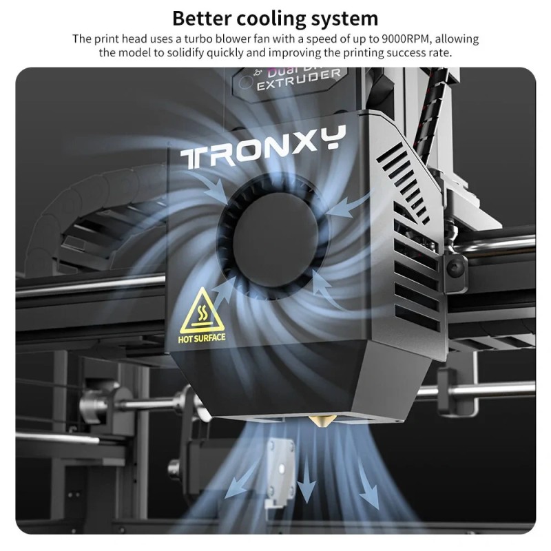 VEHO 600 PRO 3D-tulostin suuri tulostuskoko 600×600×600 mm automaattinen tasonmittaus korkea tarkkuus