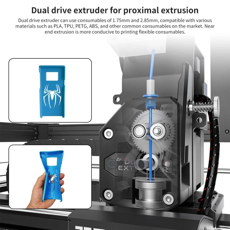VEHO 600 PRO 3D-tulostin suuri tulostuskoko 600×600×600 mm automaattinen tasonmittaus korkea tarkkuus