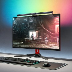 BlitzWolf BW CML2 monivärinen näyttövalo säädettävä 2700 6500K 300 1000 luksia usb virta kosketusohjaus häikäisynesto