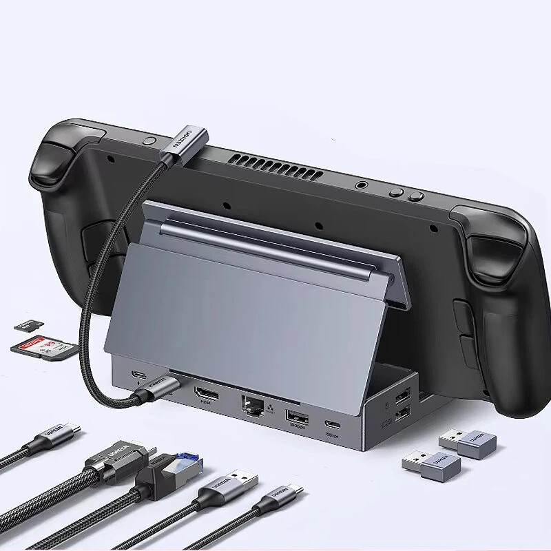 UGreen 9-in-1 USB-C telakka yhteensopiva Steam Deckin ja iPhone 16 Pro/Pro Maxin kanssa