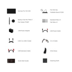 HUION Kamvas Pro 16 2,5K QLED täyslaminoitu piirtonäyttö 15,8 tuumaa paristoton kynä