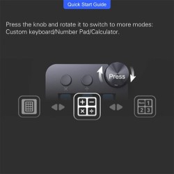 MiraBox N1 monipuolinen 15-painikkeen LCD-näytöllä varustettu nupilla striimausohjain