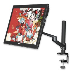 HUION ST410 yhden näytön raskaan sarjan pöytävarsi C-kiinnike läpivienti 32 tuumaa VESA-yhteensopiva