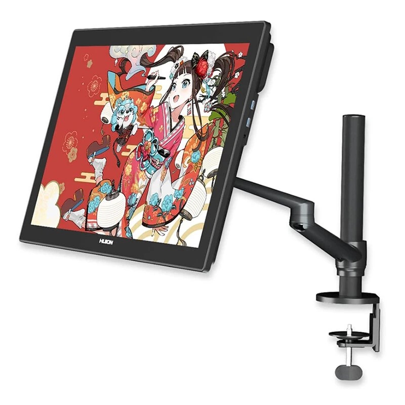 HUION ST410 yhden näytön raskaan sarjan pöytävarsi C-kiinnike läpivienti 32 tuumaa VESA-yhteensopiva