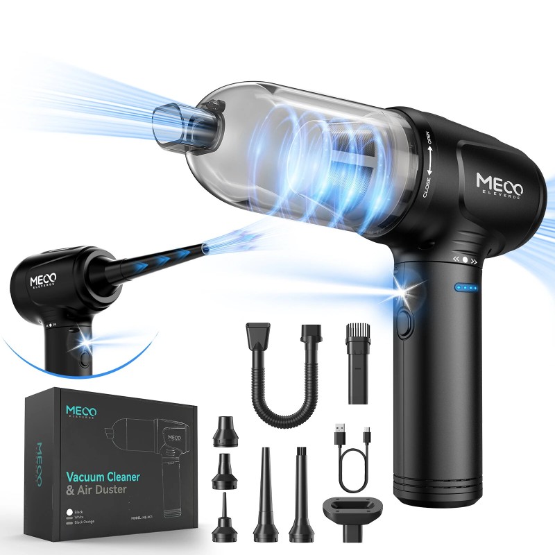 MEVC1 nelitoiminen ilmapuhallin ja pölynimuri vahva imu 16 kilopascalia 110000 kierrosta minuutissa