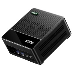 AOOSTAR GEM12+ minitietokone AMD Ryzen 7 PRO 8845HS 32GB DDR5 1TB SSD 4K neljänäyttö