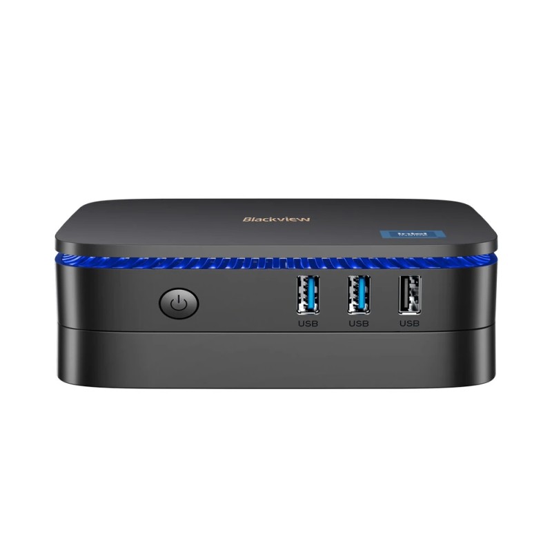 Blackview MP60 mini-tietokone Intel Alder Lake N95 16Gt 512Gt SSD Windows11Pro 4K kaksoisnäyttö