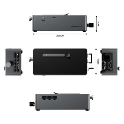 AOOSTAR AG01 eGPU-telakka OCulink-portti PCIe 4.0 ×4 800W sisäinen virtalähde