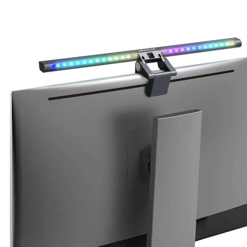 BlitzWolf BW-CML6 RGB-pelimonitorivalopalkki langattomalla kaukosäätimellä portaaton himmennys ja häikäisysuoja