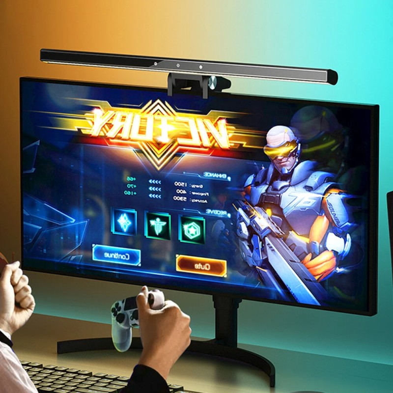 BlitzWolf BW-CML6 RGB-pelimonitorivalopalkki langattomalla kaukosäätimellä portaaton himmennys ja häikäisysuoja