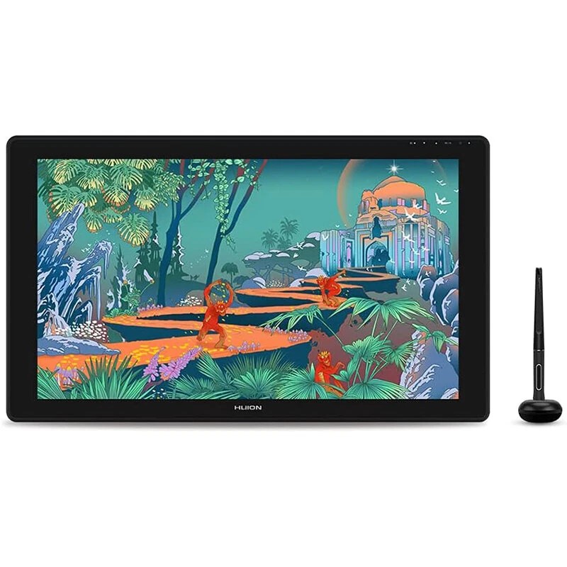HUION Kamvas 24 23 8 tuuman 2 5K korkean resoluution piirtopöytä PW517 paristoton kynä 8192 painetasoa