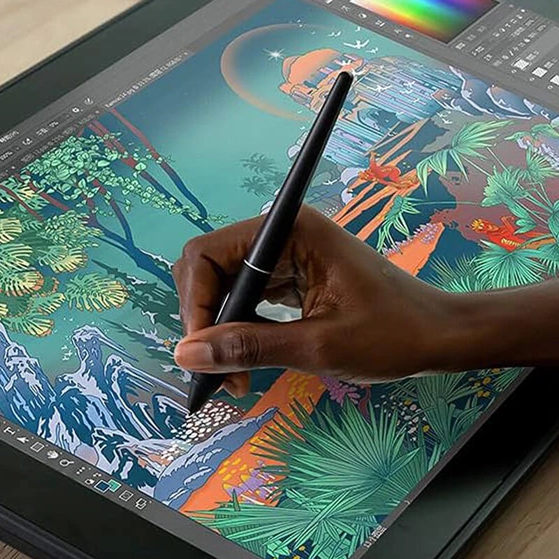 HUION Kamvas 24 23,8 tuuman 2,5K korkean resoluution piirtopöytä PW517-paristoton kynä 8192 painetasoa