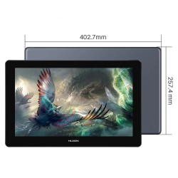 HUION Kamvas Pro 16 Plus 15,6 tuuman 4K piirtonäyttö laaja värintoisto