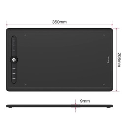 Artisul M0610Pro grafiikkataulu 10x6 tuumaa 8192 tasoa paineherkkyys paristoton kynä 8 pikanäppäintä