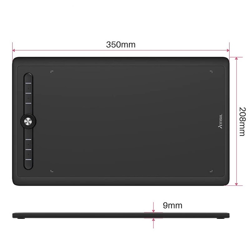 Artisul M0610Pro grafiikkataulu 10x6 tuumaa 8192 tasoa paineherkkyys paristoton kynä 8 pikanäppäintä