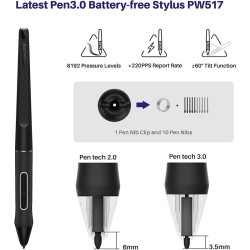 HUION Kamvas 24 Plus 23,8-tuuman kynänäyttö 2,5K-resoluutio täyslaminoitu 140% sRGB-väritila