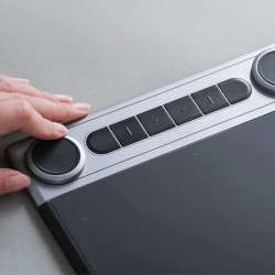 HUION Inspiroy Dial 2 langaton piirtoalusta 10,5×6,5 tuuman paristoton kynä PW517 kaksoisvalitsimilla