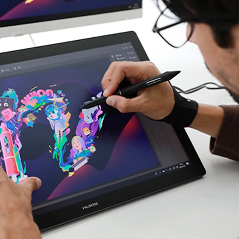 HUION KAMVAS Pro 19 4K-piirtonäyttö 18,4 tuumaa kosketusnäytöllä 96% AdobeRGB