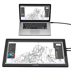 HUION KAMVAS Pro 19 4K-piirtonäyttö 18,4 tuumaa kosketusnäytöllä 96% AdobeRGB