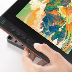 HUION KAMVAS 12 piirtotabletti säädettävällä jalustalla täyslaminoitu näyttö PW517 kynä