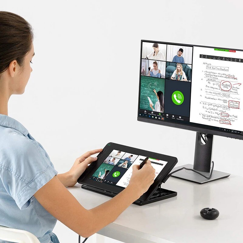 HUION KAMVAS 12 piirtotabletti säädettävällä jalustalla täyslaminoitu näyttö PW517 kynä