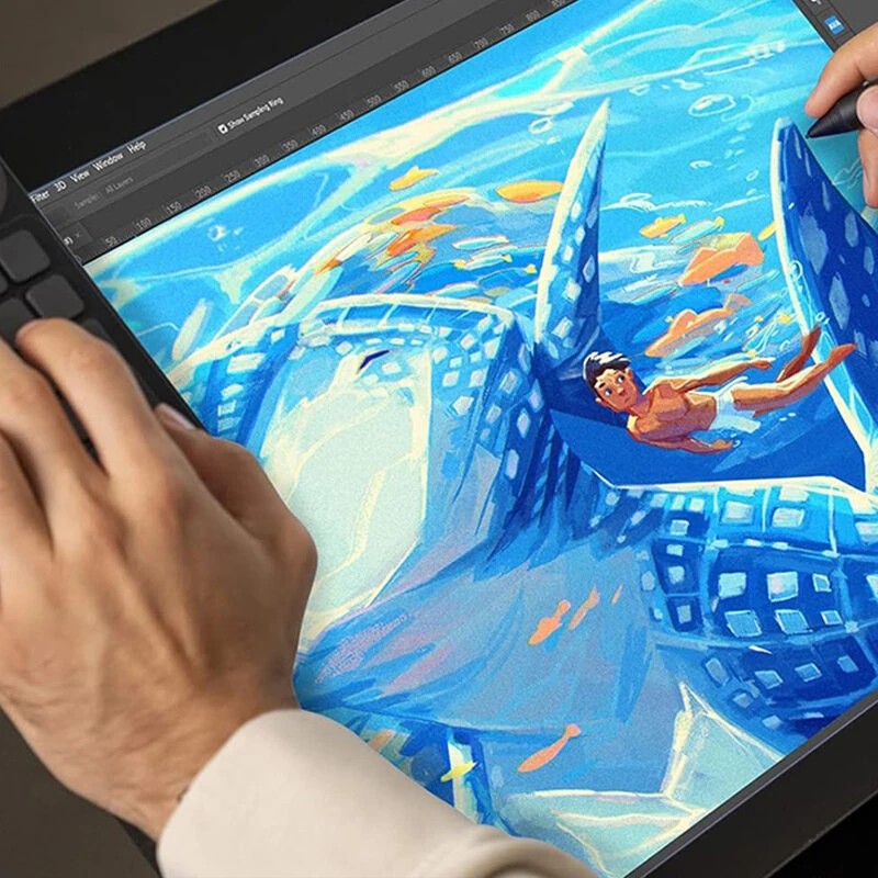 HUION K20 pieni langaton ohjelmoitava pikanäppäimistö valitsimella kahdeksantoista näppäintä