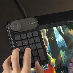 HUION K20 pieni langaton ohjelmoitava pikanäppäimistö valitsimella kahdeksantoista näppäintä