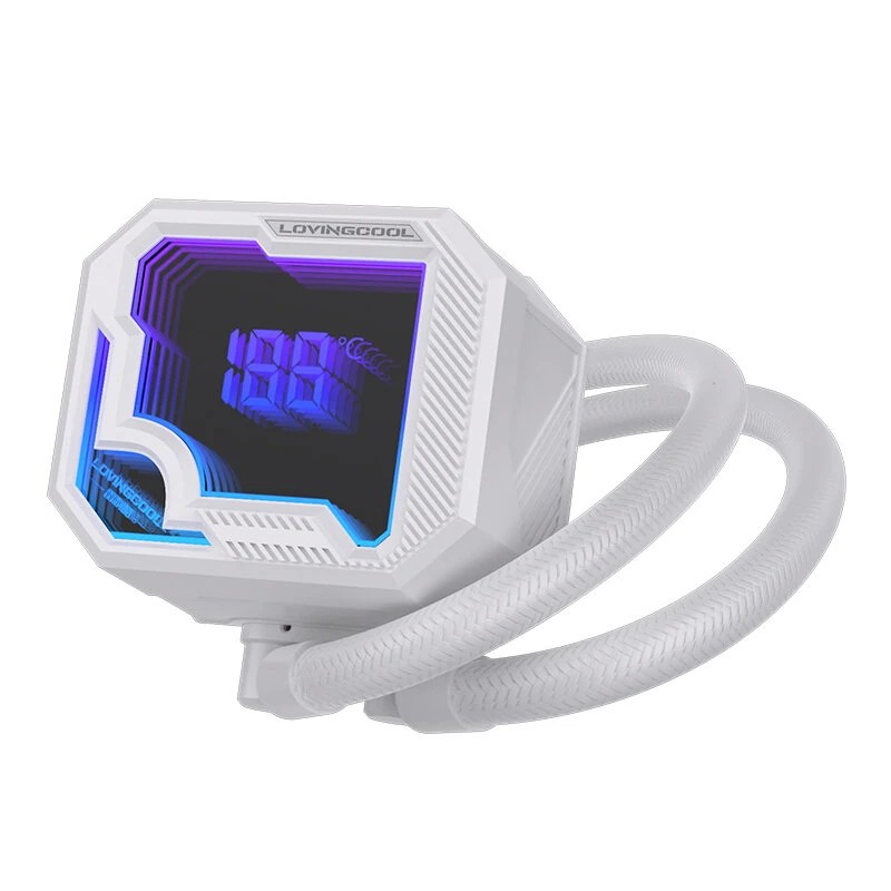 LOVINGCOOL AK-2 360 mm AIO vesijäähdytys ARGB lämpötilanäyttö Intel ja AMD yhteensopiva