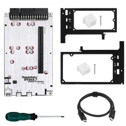 Thunderbolt3/4 ulkoinen näytönohjaintelakka kannettavalle 40 Gbps PD85W ATX-tuki