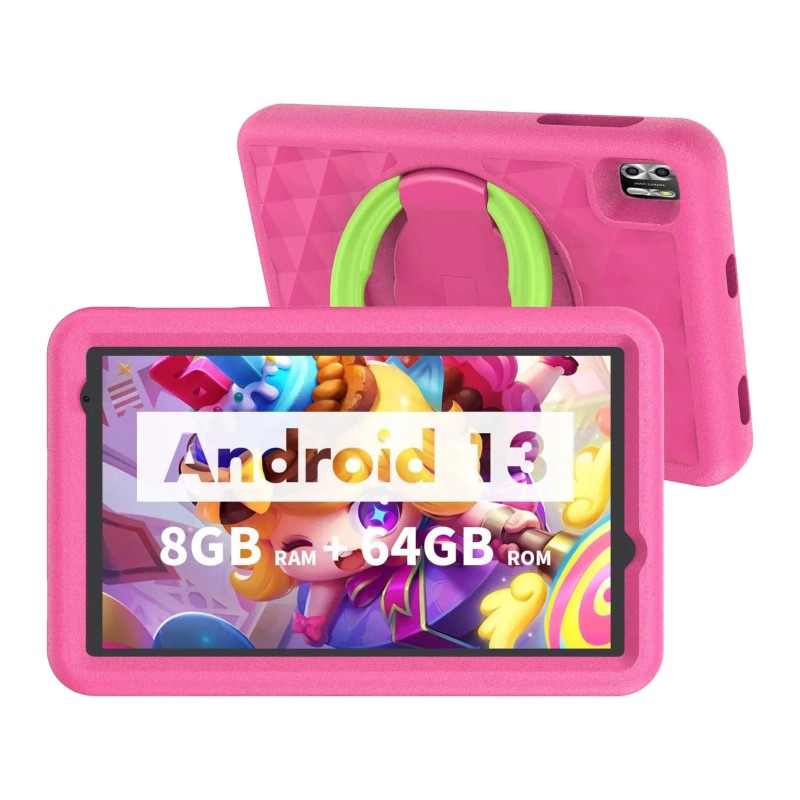 VASOUN B8K lasten tabletti Allwinner A523 8 tuumainen IPS Android 13 4 4GB 64GB