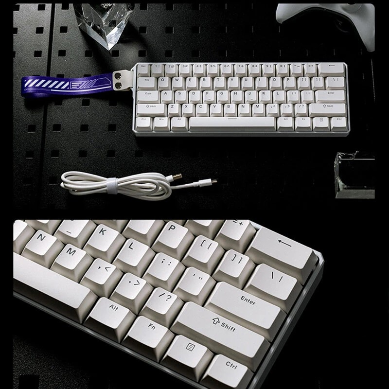 MONSGEEK FUN60 Ultra mekaaninen tri-tilainen 61-näppäininen pelinäppäimistö magneettikytkimet ARGB