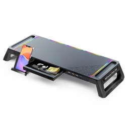 S56 RGB näytön nostoteline taittuva pöytäteline neljä USB porttia puhelinteline