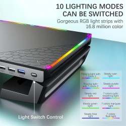 S56 RGB näytön nostoteline taittuva pöytäteline neljä USB-porttia puhelinteline
