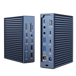 Acasis 21 porttinen Thunderbolt4 telakointiasema 90 W 8K 60Hz 40 Gbps USB C keskitin