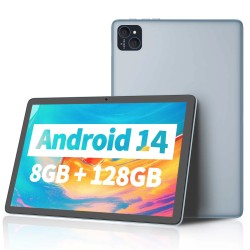 VASOUN P30H WIFI tabletti 10.1-tuuman IPS-näyttö Android14 8-ytiminen Allwinner A523 4+4Gt 128Gt 8000mAh