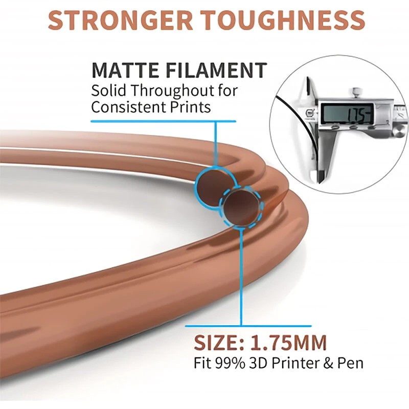 GEEETECH PLA matta oranssi filamentti 1,75 mm 1 kg rulla 5 tai 10 kpl
