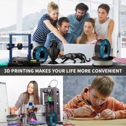 Geeetech ABS musta 3D-tulostusfilamentti 1,75 mm 1 kg rulla korkealujuus lämmönkestävä