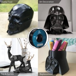 Geeetech ABS musta 3D-tulostusfilamentti 1,75 mm 1 kg rulla korkealujuus lämmönkestävä