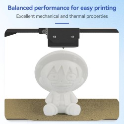 KINGROON PETG 3D-tulostusfilamentti 1,75 mm 10 kg valkoinen korkealujuuksinen helppo tulostaa