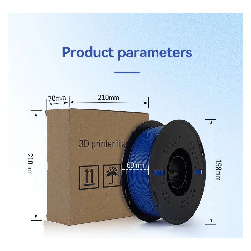 KINGROON PETG-filamentti 1,75 mm 5 kg punainen korkea lujuus helppo tulostaa ilman kuplia