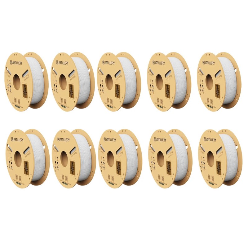 Artillery 3D tulostusfilamentti PLA 1 75 mm 10 kg valkoinen kuplaton ekologinen