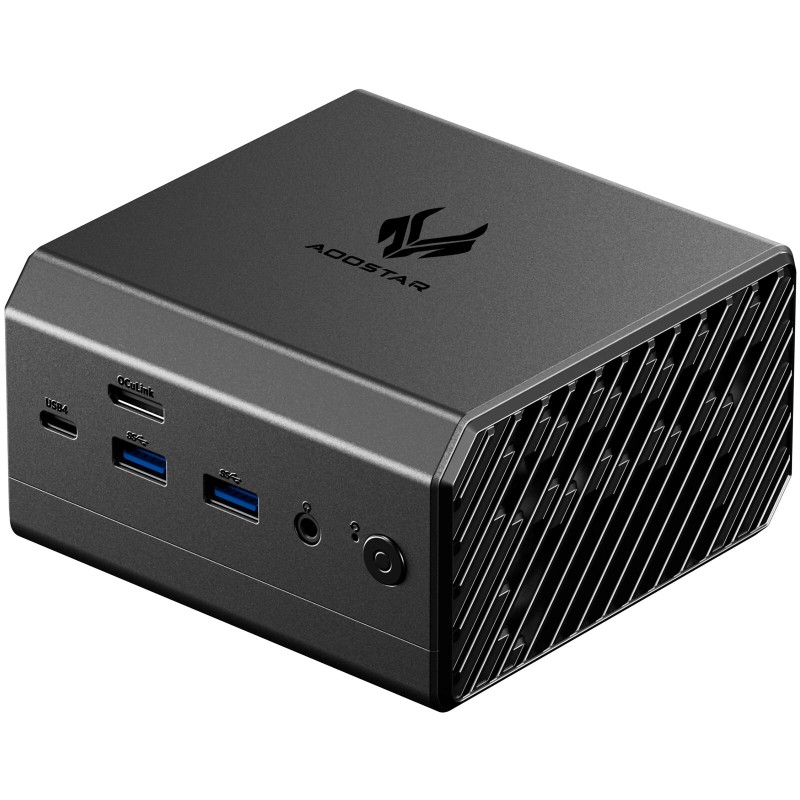 AOOSTAR GT37 mini-tietokone AMD RyzenAI9HX370 12-ytiminen 32GB DDR5X 1TB SSD-levy kolmenäytön Windows 11 Pro
