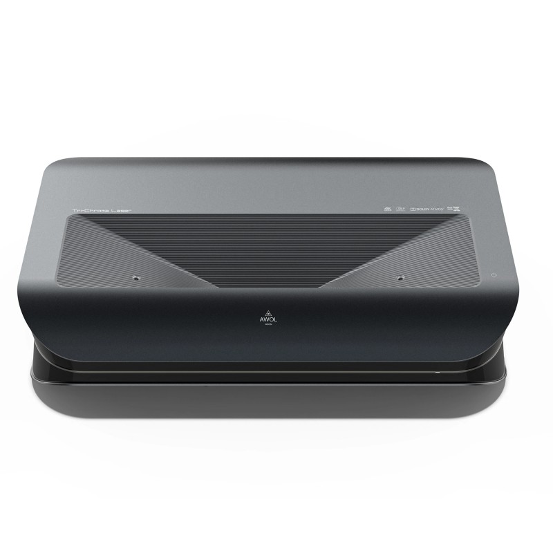 AWOL LTV-3500 4K kolmivärilaseriprojektori ultralyhyt heittosuhde HDR10+ sisältää Amazon Fire TV Stick 4K Max