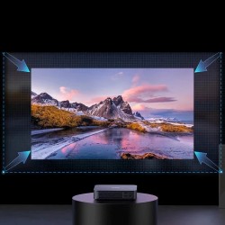 Dangbei Atom Google TV laserprojektori 1200 ISO-lumenia 1080p täysi-HD Dolby-ääni automaattitarkennus