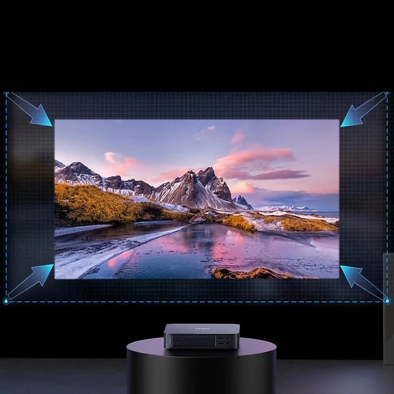 Dangbei Atom Google TV laserprojektori 1200 ISO-lumenia 1080p täysi-HD Dolby-ääni automaattitarkennus